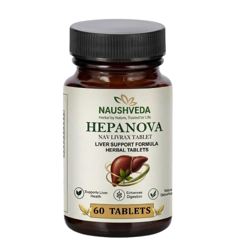 Naushveda Hepato-Protective Liver Tablets - 100% Ayurvedic Formulation Johar Herbals